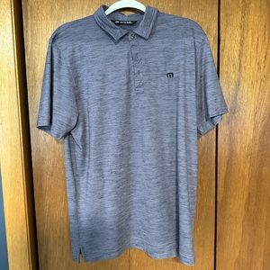 Travis Mathew Goof Polo - Purple Heathered